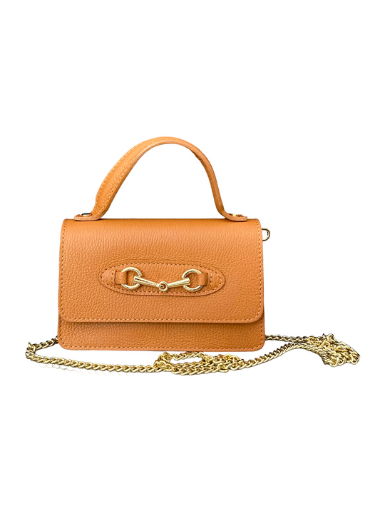 Bolso piel Camel