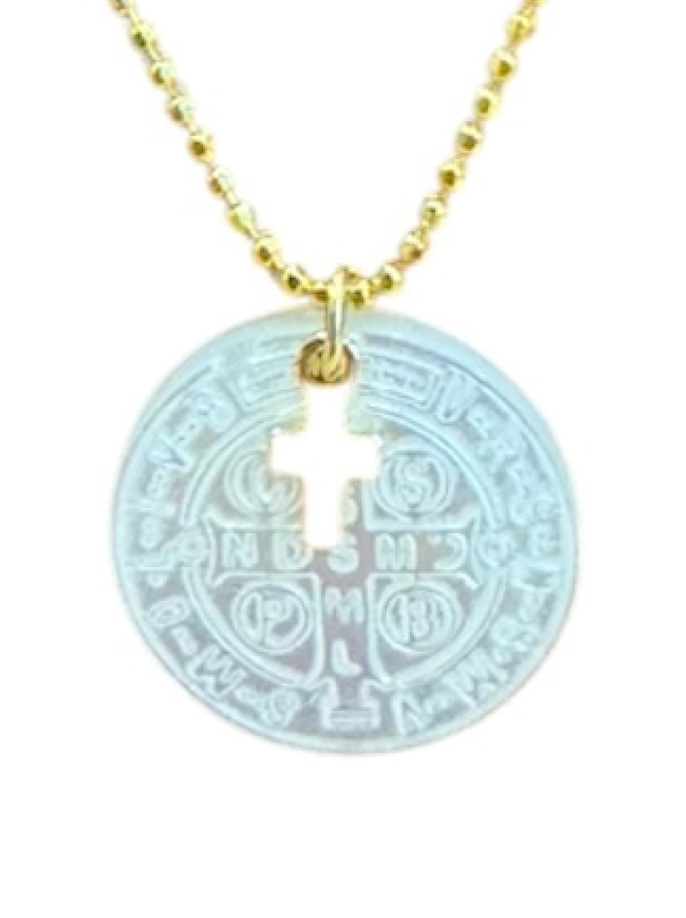 Medalla San Benito Madre Perla